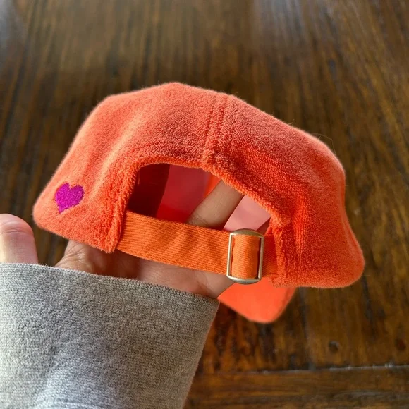 Anthropologie NWOT Orange Terry Icon Baseball Cap - Picture 6 of 9
